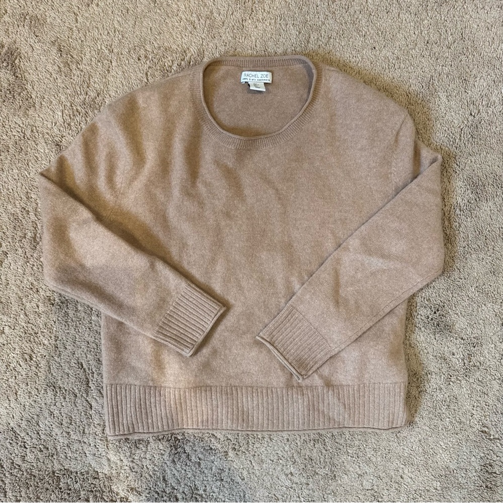 Rachel Zoe Tan Crew Neck Sweater